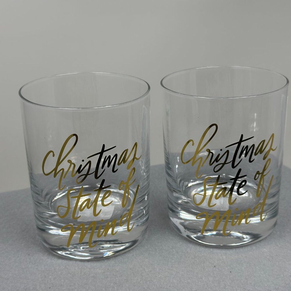 2 Christmas State of Mind - Double Old Fashioned Glass 12 oz | Slant Collections